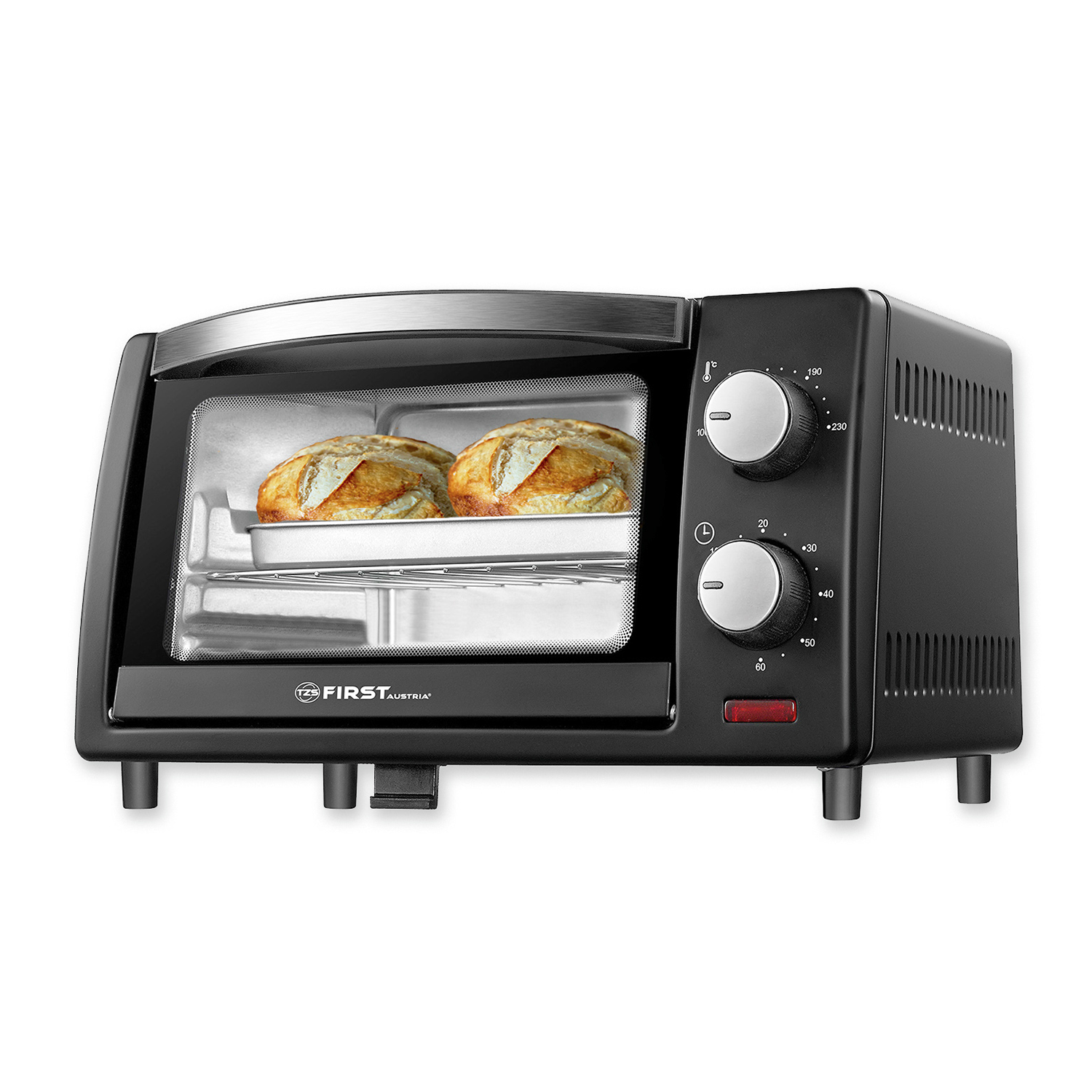 Minibackofen 10 Liter | 800 Watt | 2 Quarzelemente