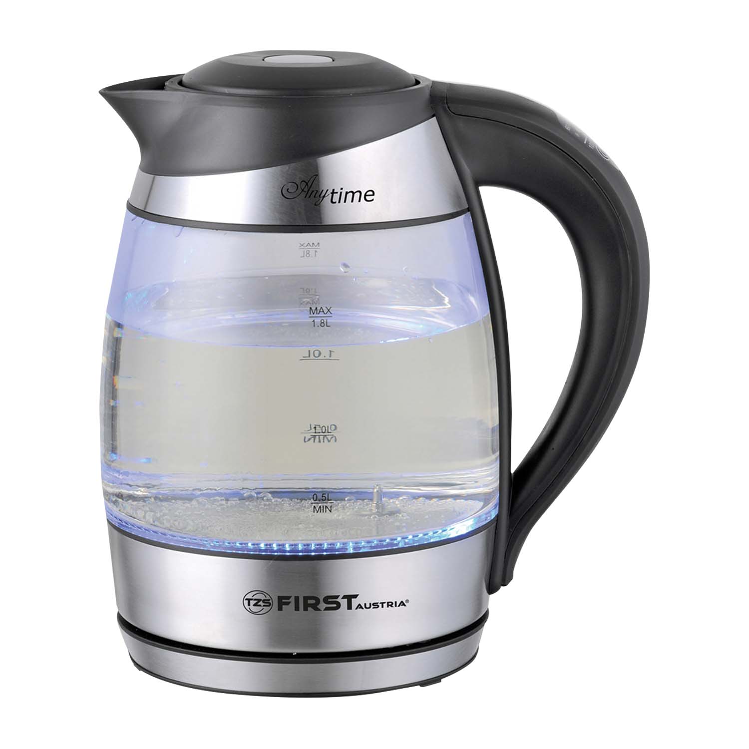 Glaswasserkocher 2200 Watt | 1,8 Liter | Regelbare Temp.